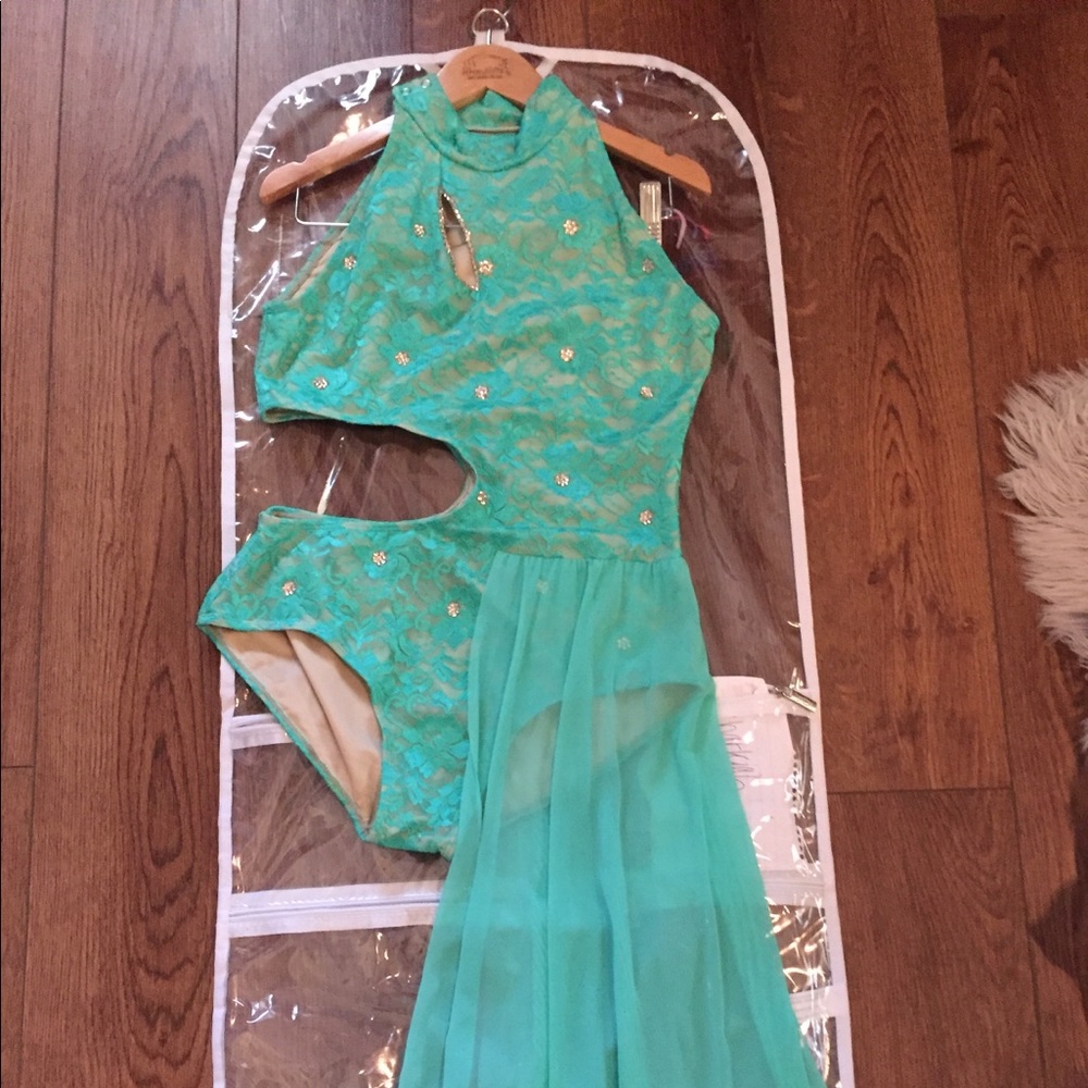 New Leotard Dance costume Swarovski stones